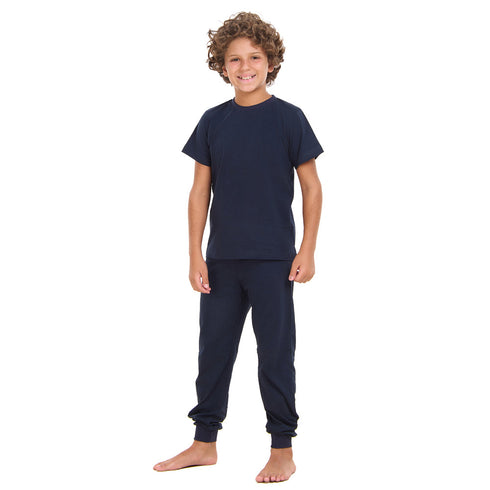 Boys summer pajama set Dark Blue t-shirt + Pants